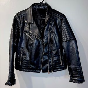 Faux leather jacket